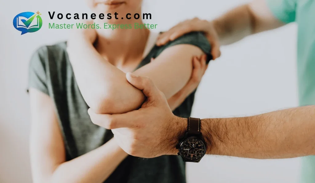 Connected by joints that allow flexible turning or pivoting movements.