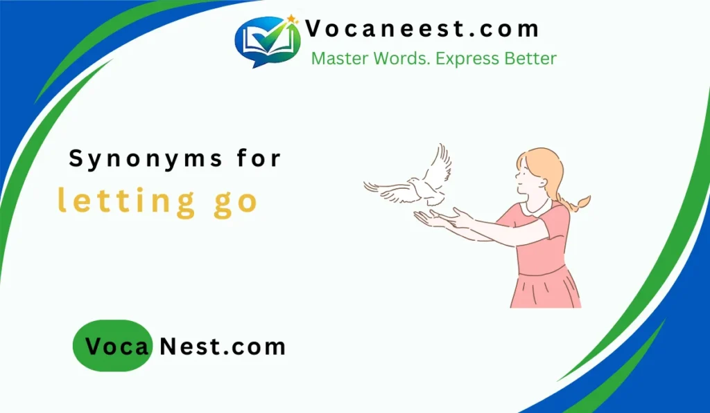 synonym for letting go
