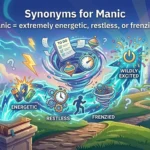 synonym for manic