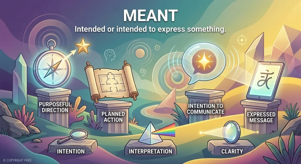 Synonym for Meant