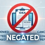synonym for negated