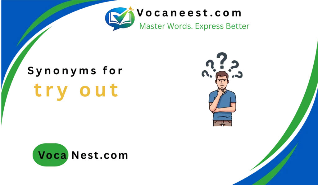 synonym for try out