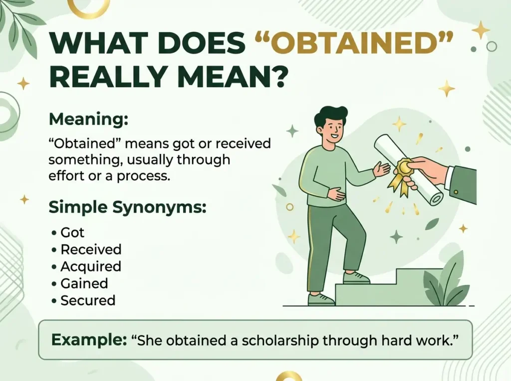 What Does "Obtained" Really Mean