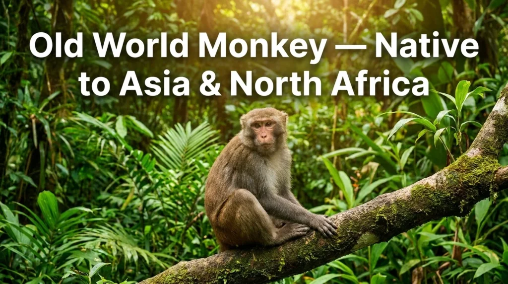 A stocky Old World monkey native to Asia and North Africa.