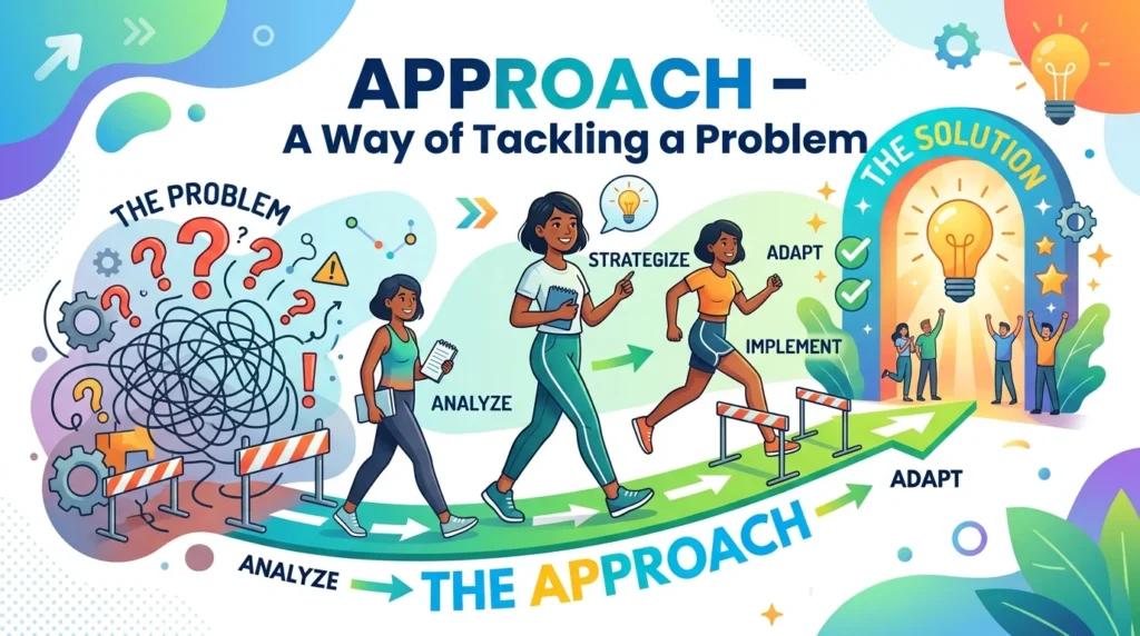 A way of considering or tackling a problem, task, or situation.