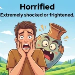synonym for horrified