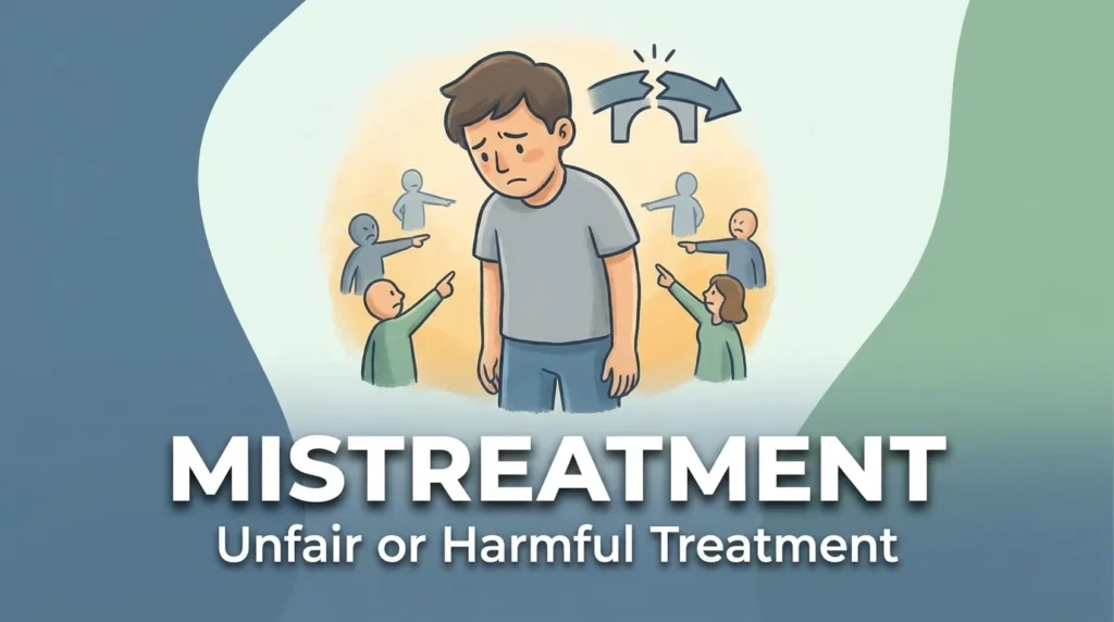 Synonym for Mistreatment