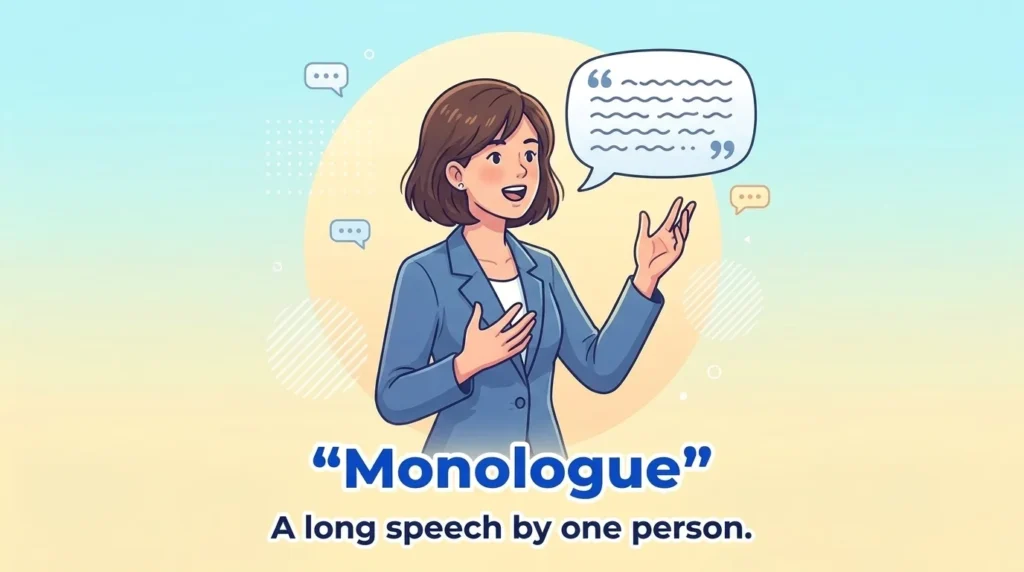 synonym for monologue