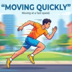 synonym for moving quickly