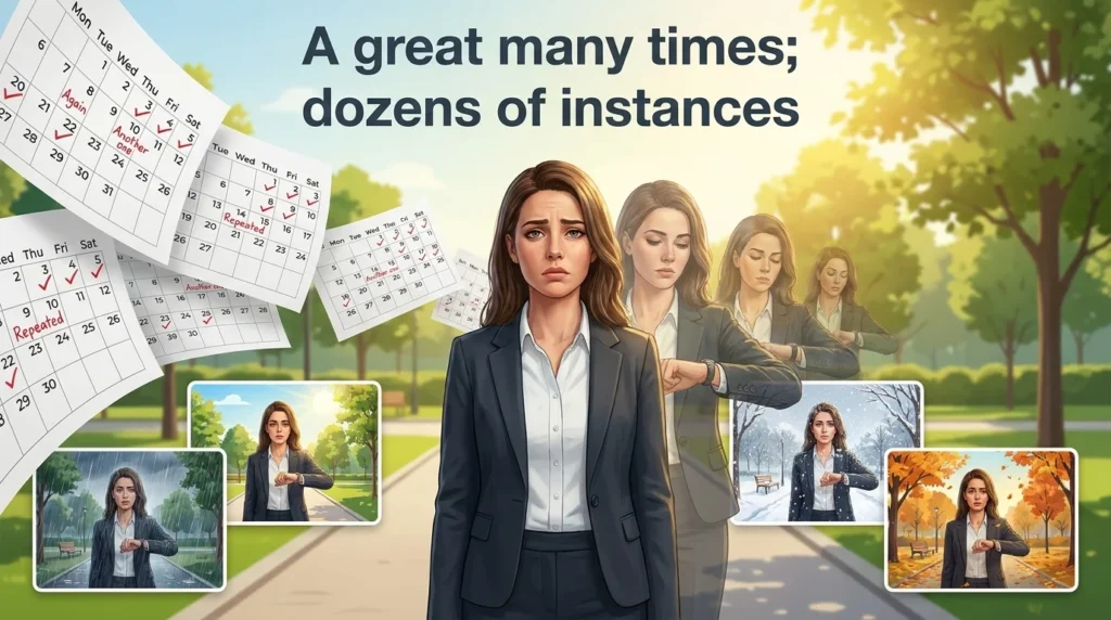Synonym for Multiple Times – A Great Many Times