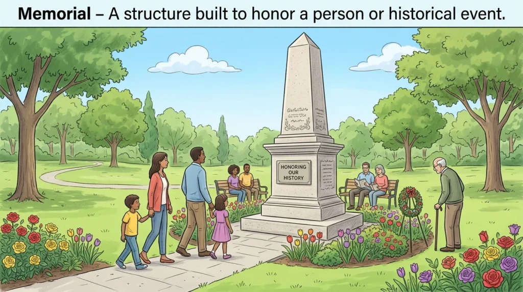 **Synonym for museum memorial structure