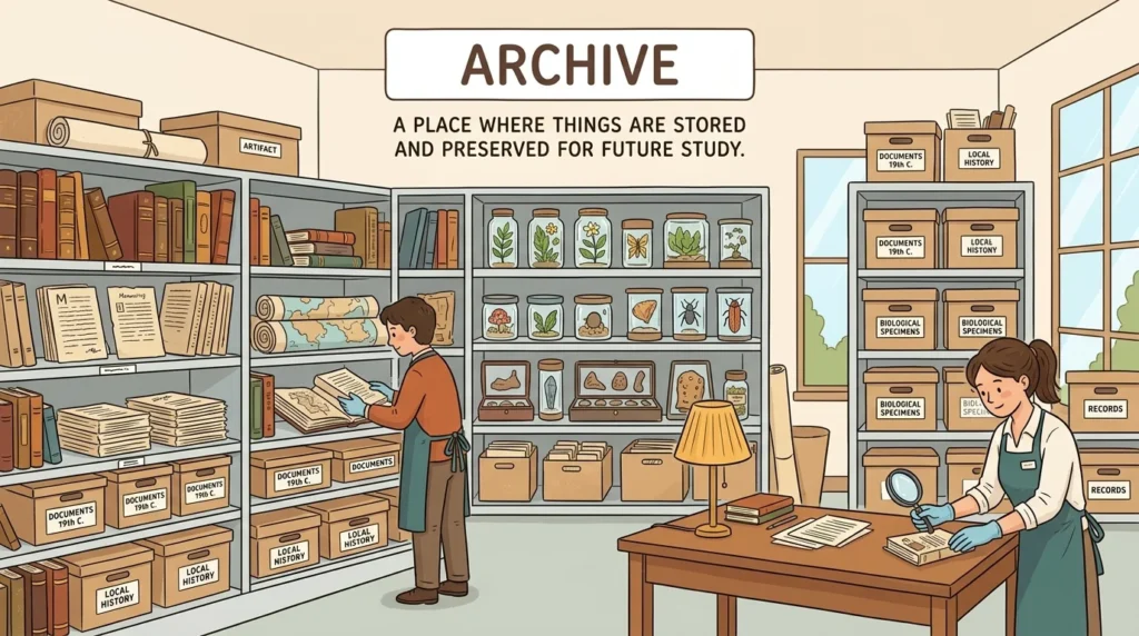 Synonym for museum preservation concept”.