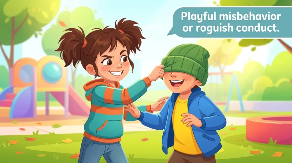 Synonym for Naughtiness: Playful Misbehavior