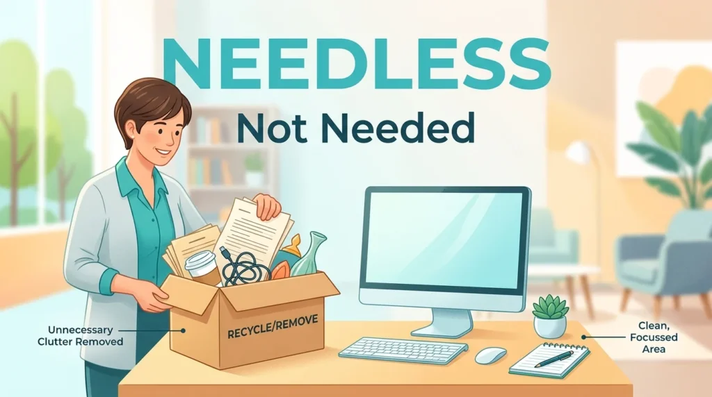 Synonym for Needless