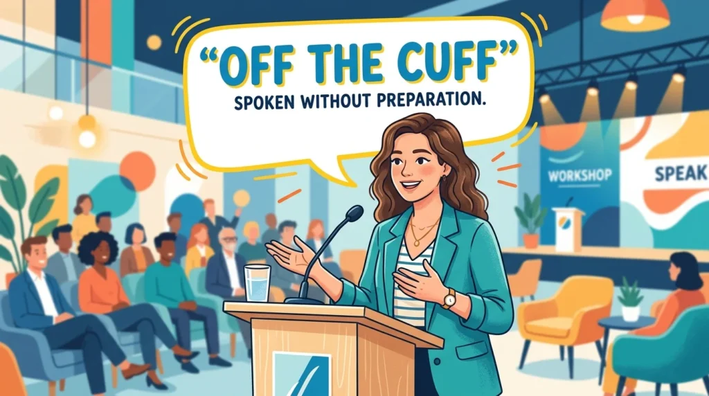 synonym for off the cuff