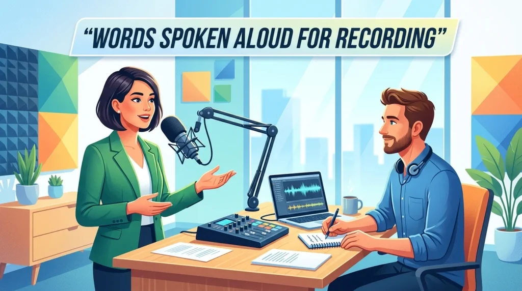 Synonym for orally: spoken words