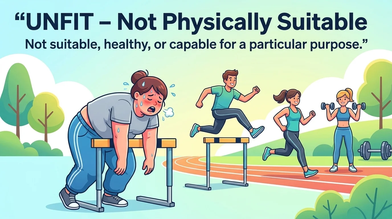 🫨Synonym for Unfit: 45 Words to Elevate English (2026)