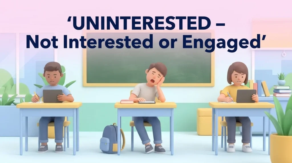 synonym for uninterested