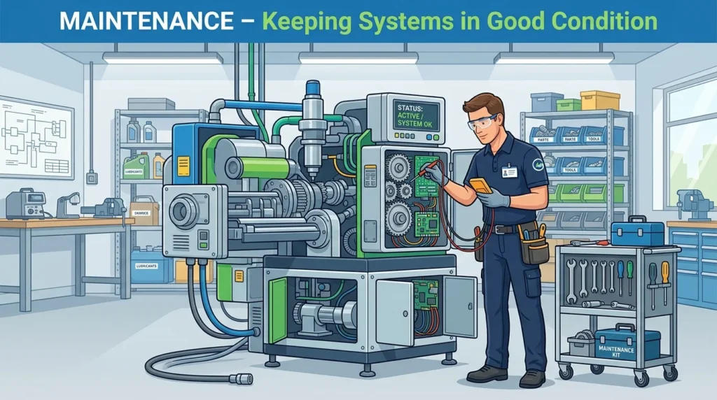 Synonym for upkeep in maintenance