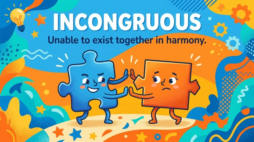 Synonyms for Incongruous: Unable to Coexist
