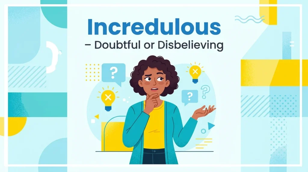 Synonyms for Incredulous