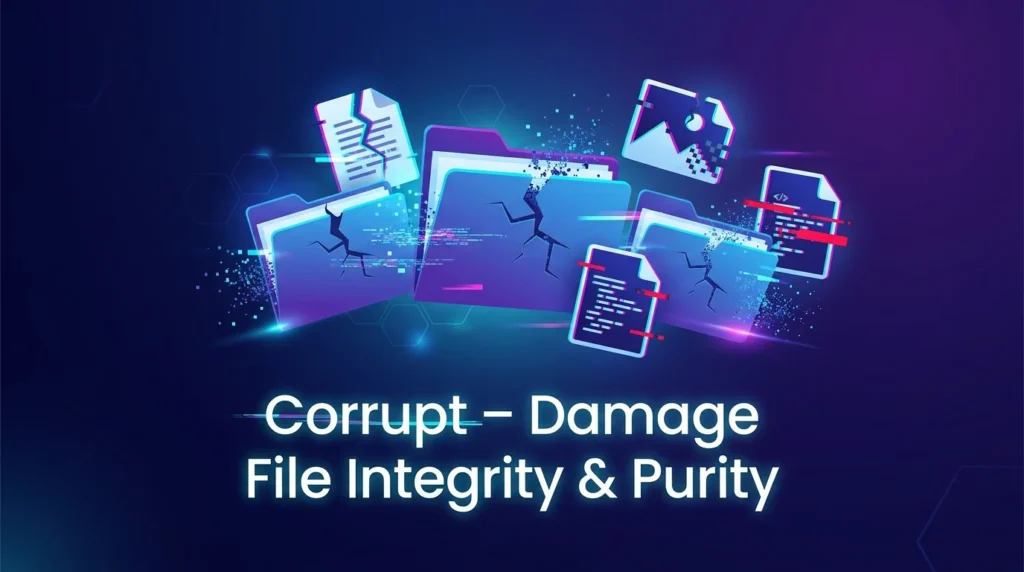 To cause damage to the integrity and purity of digital file systems.