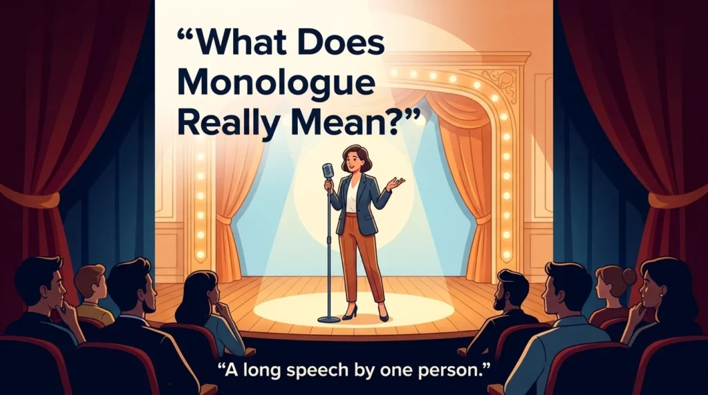What Does “Monologue” Really Mean?