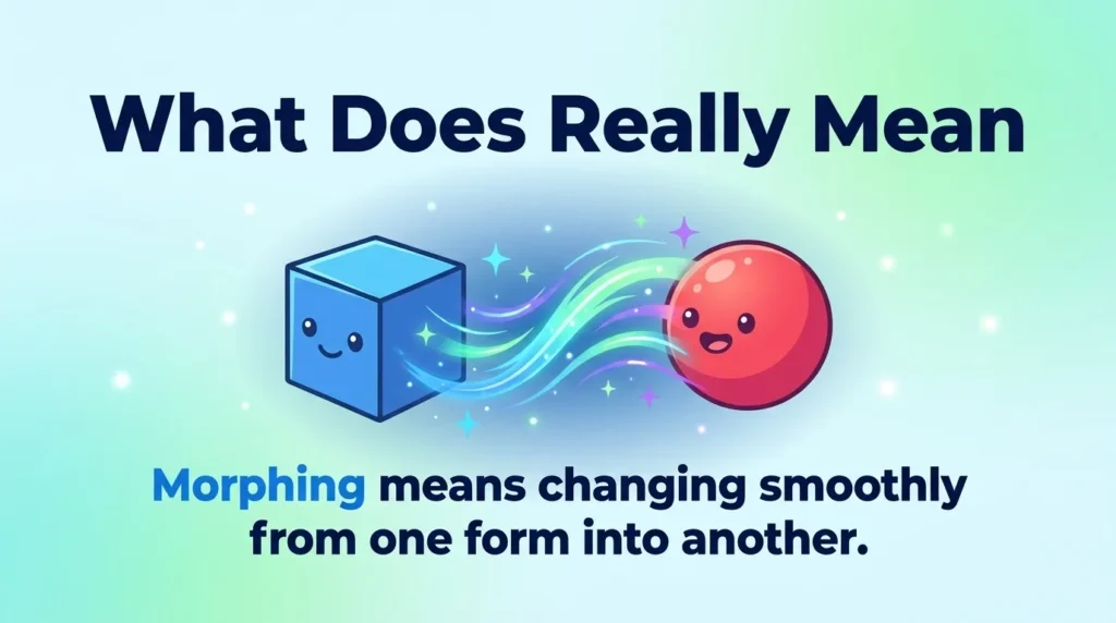 What Does “Synonym for Morphing” Really Mean?