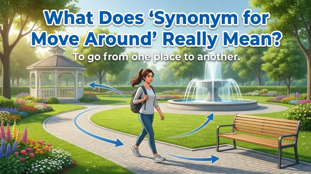 What Does “Synonym for Move Around” Really Mean?