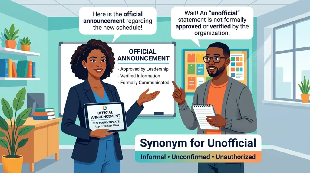 What Does “Synonym for Unofficial” Really Mean?