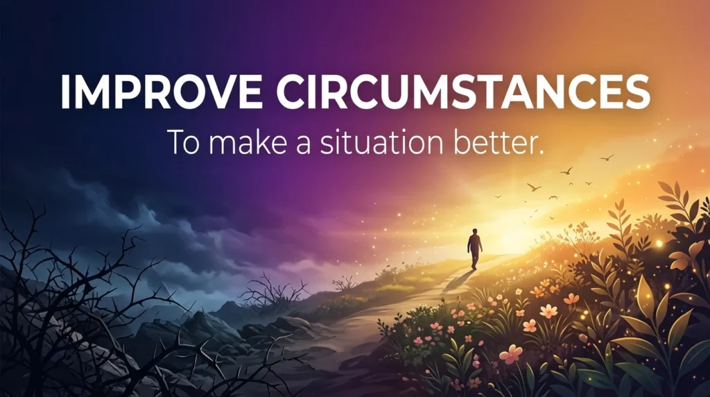 Synonym for Make a Difference in Improving Circumstances
Is this conversation helpful so far?