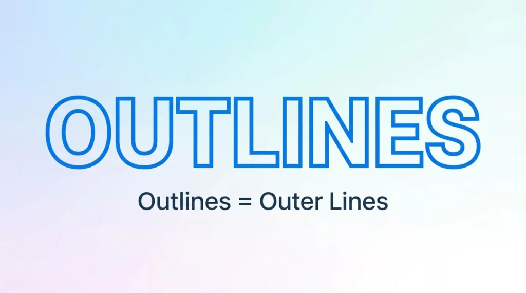 Synonym for Outlines