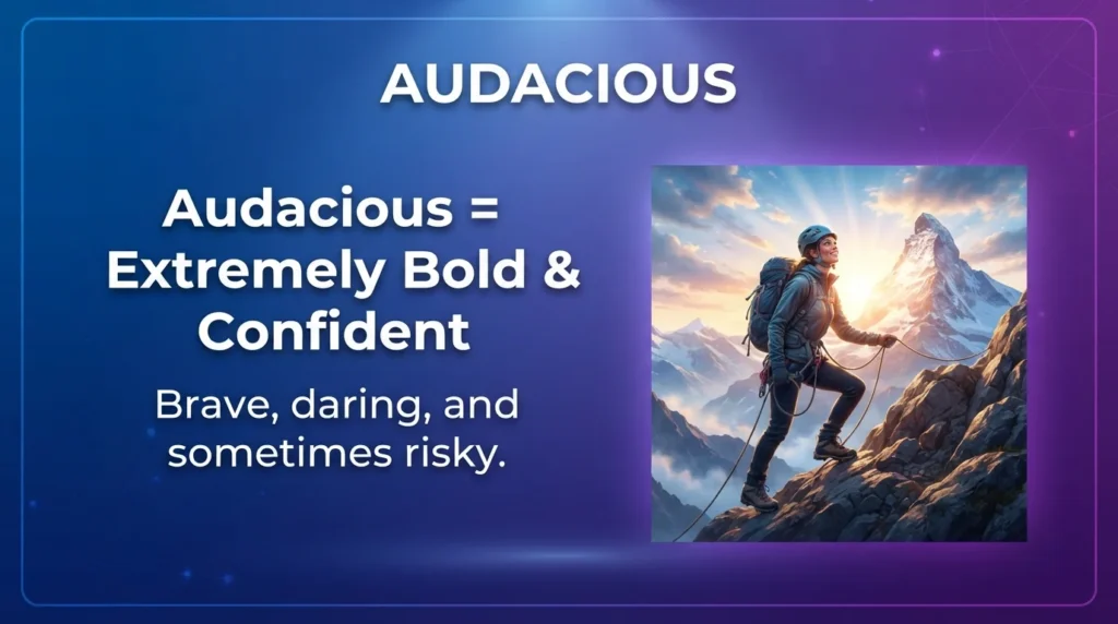 Synonym for overconfident: bold and fearless