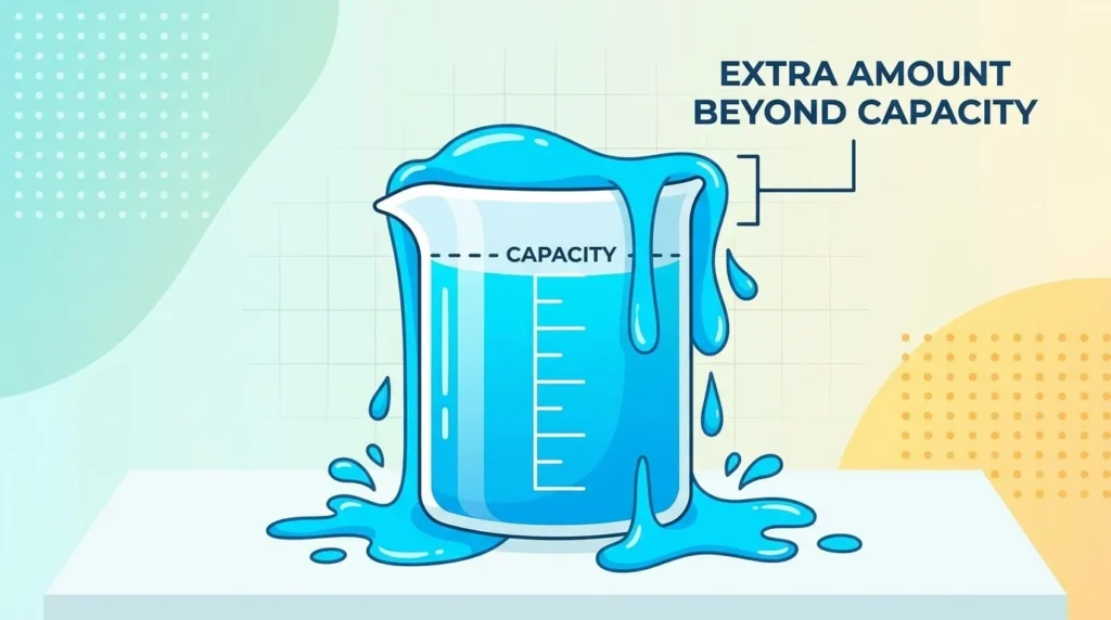 Synonym for overflow meaning explained