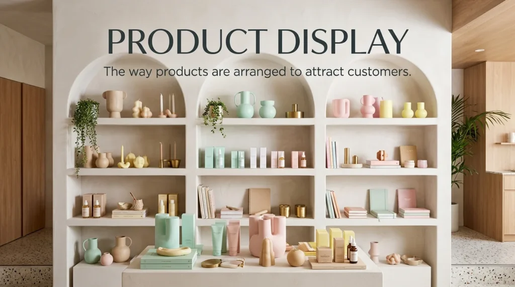 Synonym for packaging in product display
