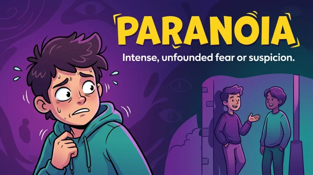 synonym for paranoia